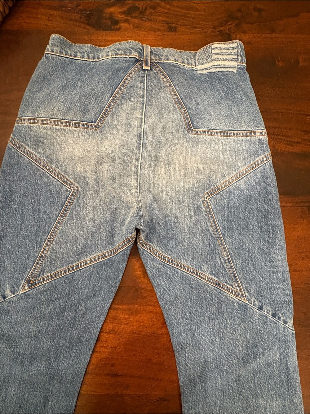 REVICE Light Blue High-Rise Wide Leg Jeans
